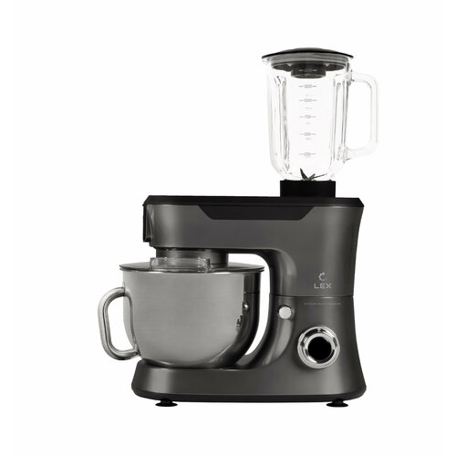 Миксер планетарный LEX LXMX 4104 графитовый насадка блендер в комплекте 1406400₽