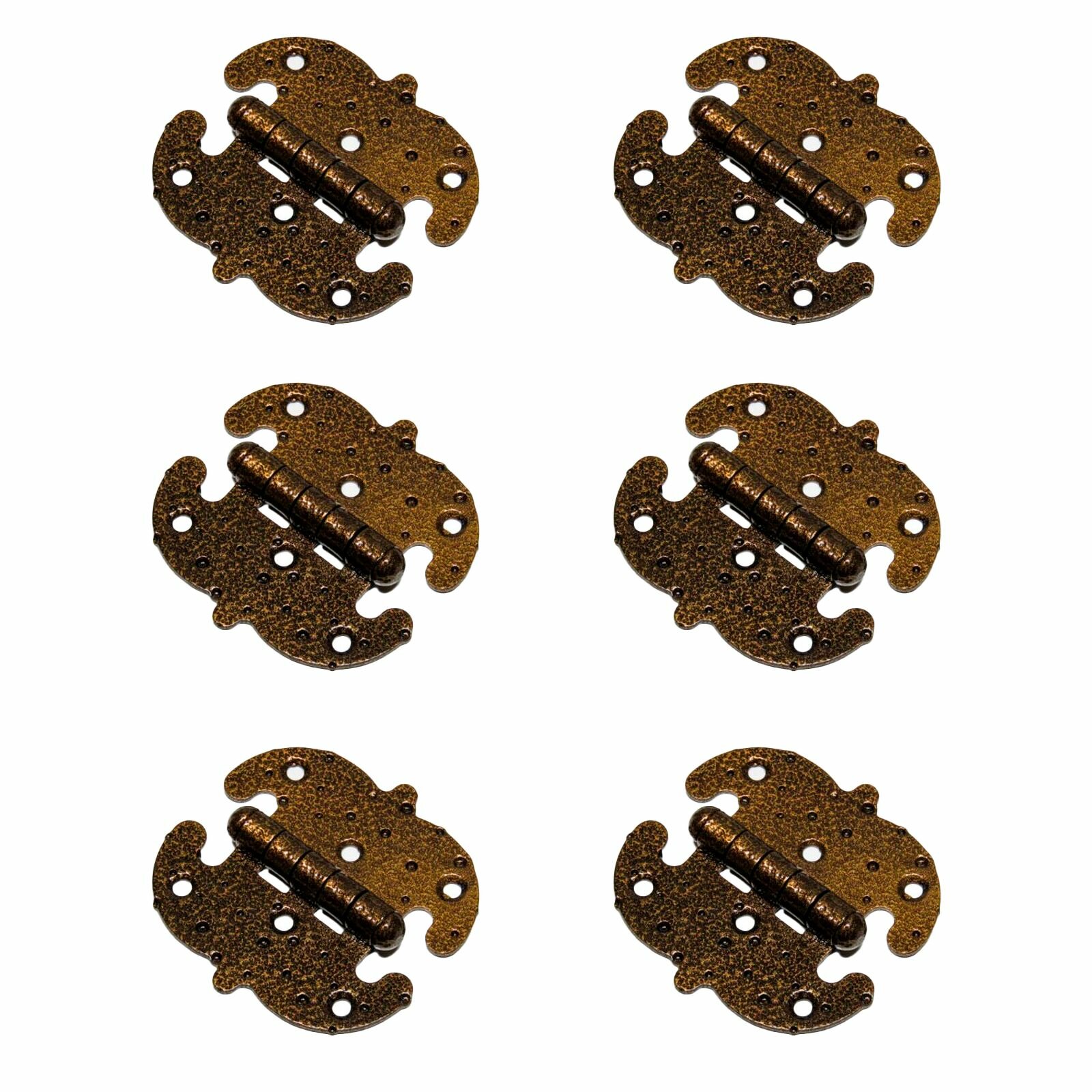 фото Петля накладная фигурная (для дверей, окон, ставень, калиток и мебели)ноэз ПН5-90-SL старая бронза (комплект 6 штук)