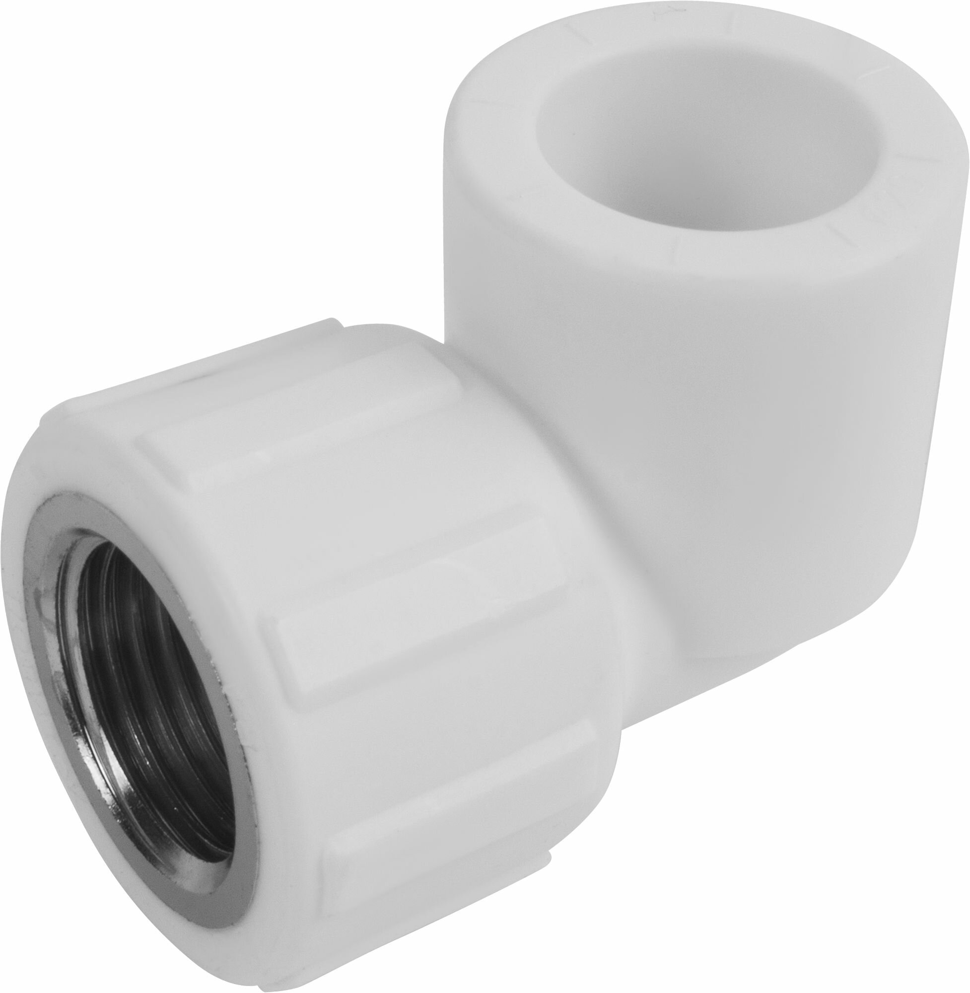 фото Угол 90 20 мм х 1/2" ВР полипропилен