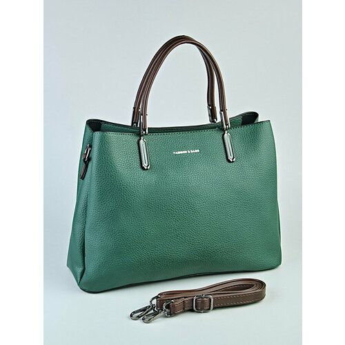 фото Сумка кросс-боди lotoc ryzenbaks, фактура зернистая, зеленый