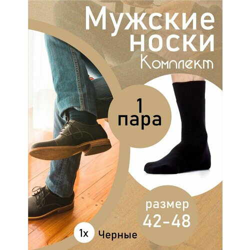 Носки , размер 42-48, черный