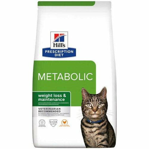 Hill's Prescription Diet Для улучшения метаболизма (коррекции веса) у кошек (Feline Metabolic), 0.250кг