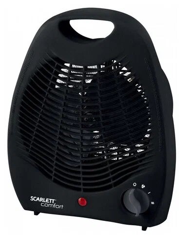 Тепловентилятор Scarlett SC-FH212S, 2 кВт, 20 м², черный