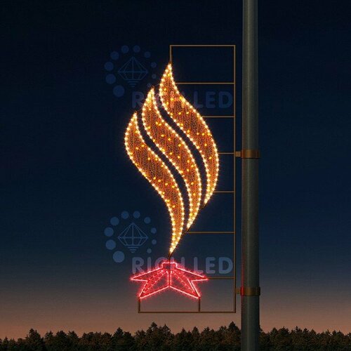 Панно световое RichLED День Победы RL-KN-9-9 RL-KN-9-9-WWR-dGdR