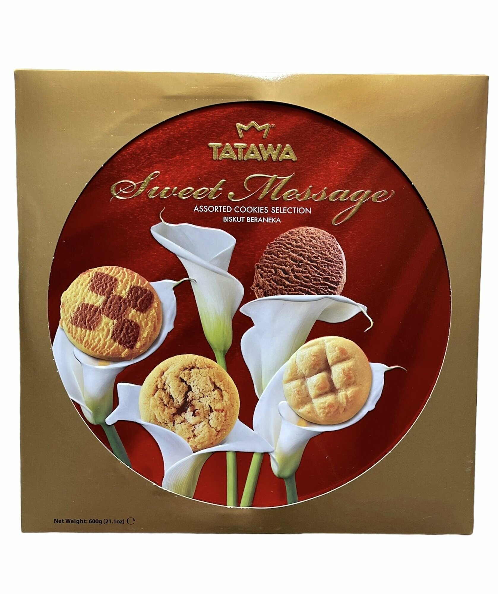 Печенье Tatawa "Sweet Message" ассорти 600г ж/б (Малайзия) - фотография № 3