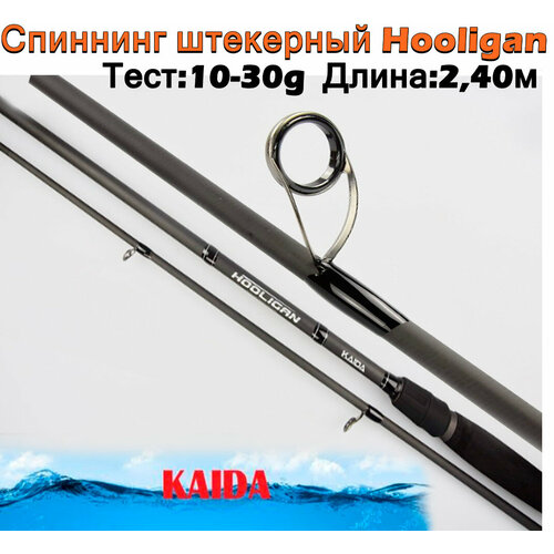 Спиннинг штекерный Kaida Hooligan тест 10-30g 2,40м