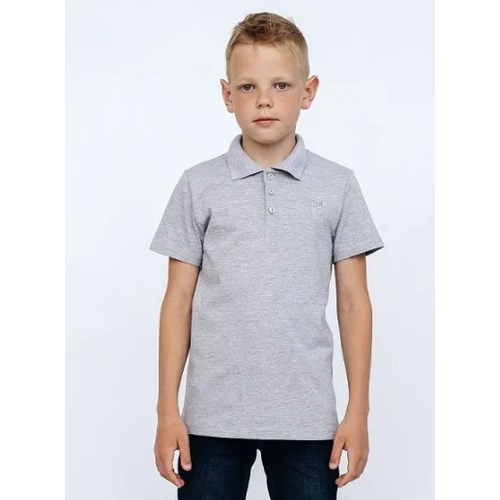 фото Поло cherubino, размер 122, серый