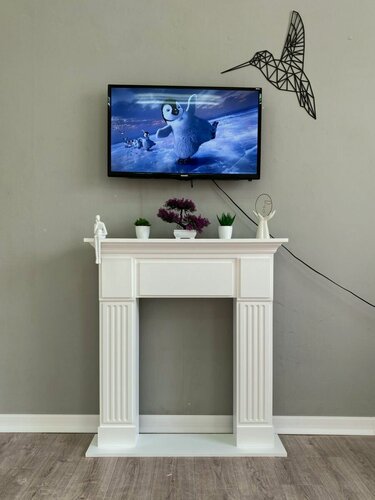 Изображение товара Kamin_decor_msk Портал для камина Рим-разборный 97х90 МДФ белый