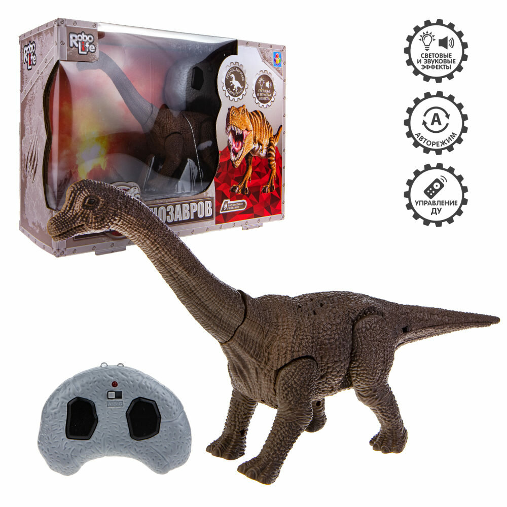 Интерактивная игрушка 1TOY Робо-Брахиозавр - фото №13