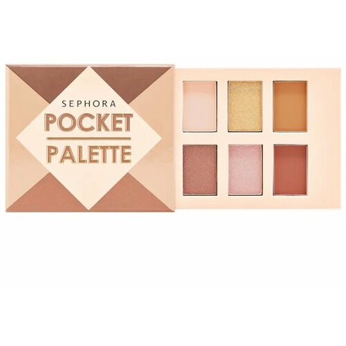 Sephora Pocket Palette палетка теней Brown Tones.