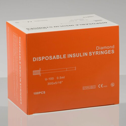 Изображение товара Шприцы инсулиновые U 100 0,5 мл 50 шт