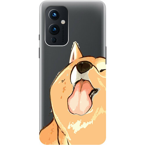 Силиконовый чехол на OnePlus 9, ВанПлюс 9 с 3D принтом Shiba прозрачный силиконовый чехол на oneplus 9 ванплюс 9 с 3d принтом gucci stickers прозрачный