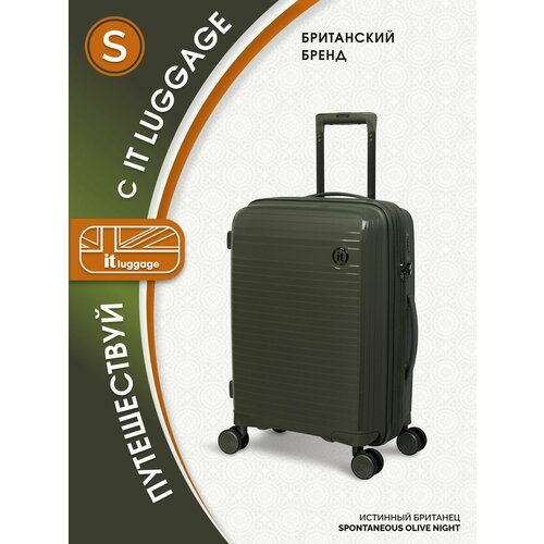 Чемодан IT Luggage, 57 л, размер S, зеленый