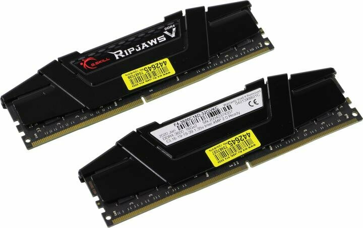 Модуль памяти DDR4 32GB (2*16GB) G.Skill Ripjaws V PC4-28800 3600MHz CL16 XMP радиатор 1.35V - фото №10