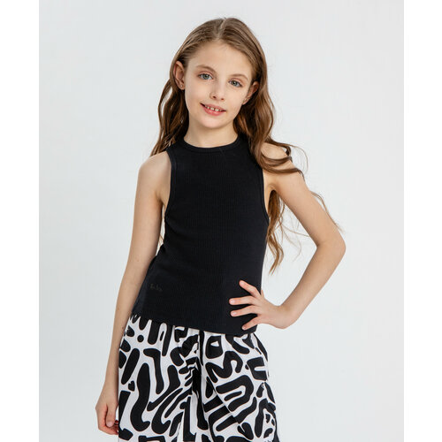 фото Майка button blue, размер 134, черный