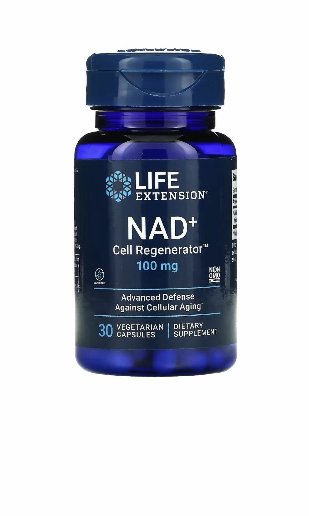 Никотинамид Рибозид НАД+ Регенератор Клеток LIFE EXTENSION NAD+ Cell Regenerator 100 mg 30 капсул