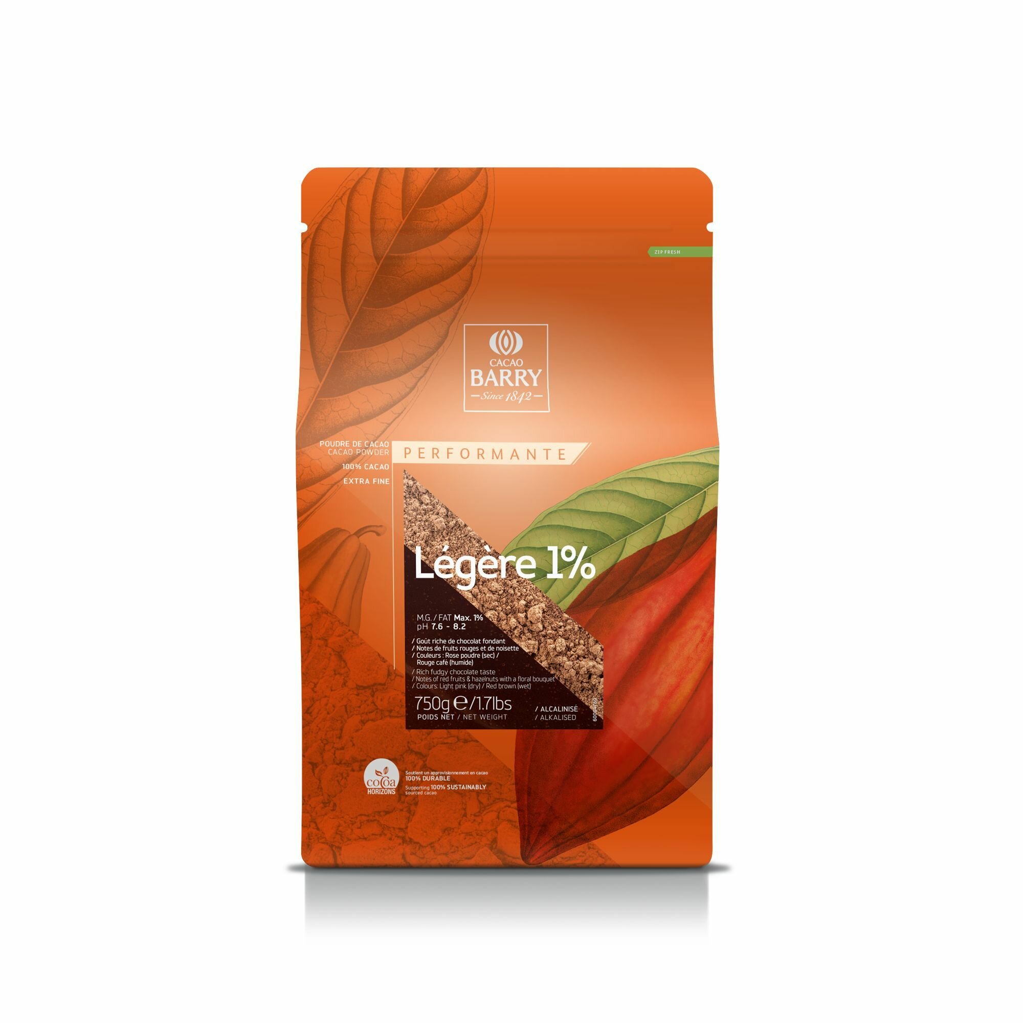 Какао-порошок Cacao Barry LEGERE, 1%, 750 г - фотография № 10