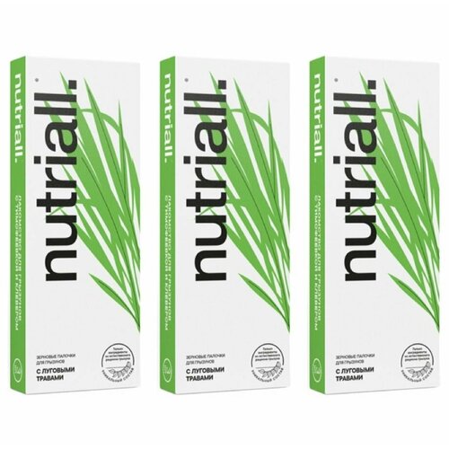 Nutriall Лакомство для грызунов Палочки зерновые с луговыми травами, 90 г, 3 уп