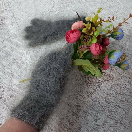 фото Перчатки орчанка, размер 6/7, белый