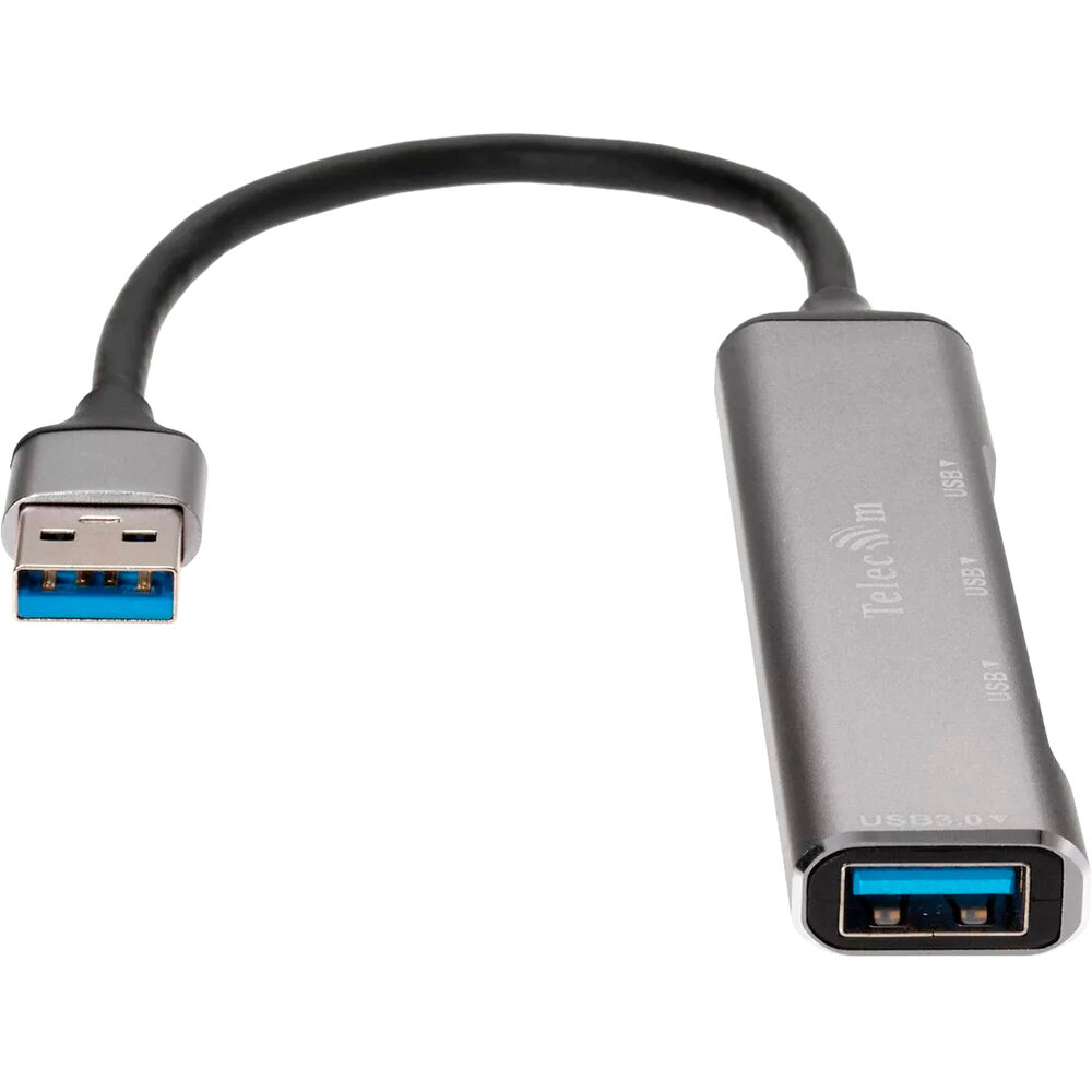 Переходник USB 3.0 -->USB3.0+3 USB2.0, Aluminum Shell, 0.2м Telecom <TA308U> VCOM Мультифункциональный хаб Telecom USB 3.0 M/USB 3.0 F/3 x USB 2.0 F (TA308U) - фото №13