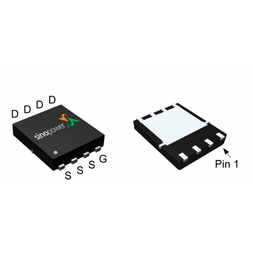 Микросхема SM4364NAKP N-Channel MOSFET 30V 60A DFN5X6-8