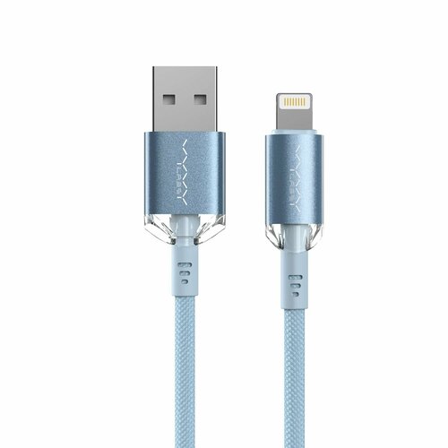 Кабель USB-Lightning Vyvylabs Crystal Series Fast Charging Data Cable 2.4А 1м