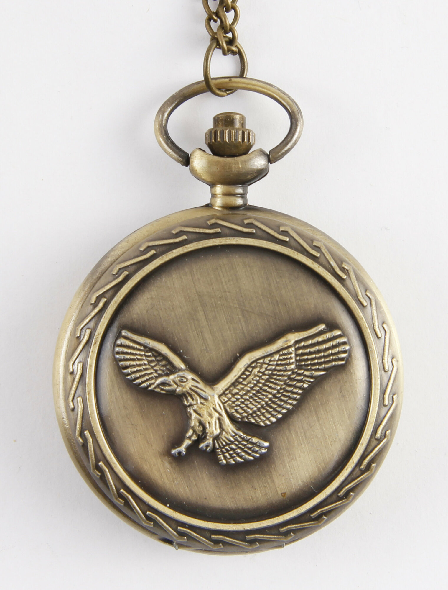 фото Карманные кварцевые часы "Орёл" на цепочке. Металл, кварцевый часовой механизм.