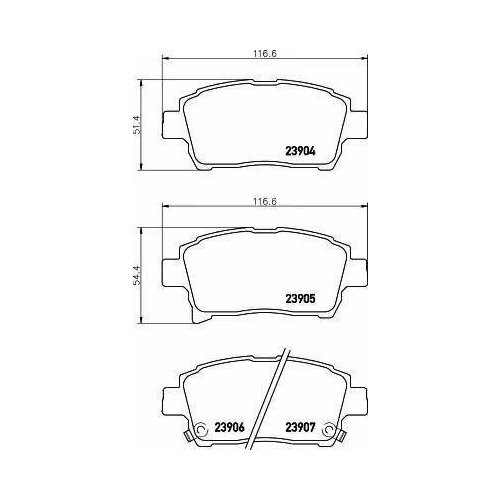 Колодки тормозные дисковые перед PF-1472
