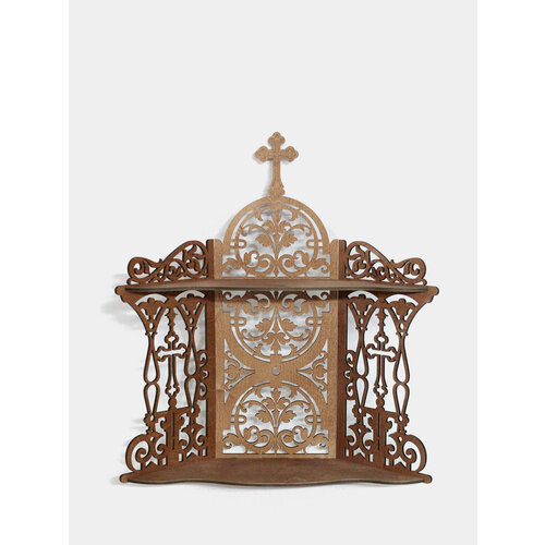 Полка настенная BOGATAstudio угловая навесная иконостас 2638₽