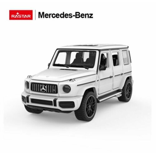Машина Rastar Mercedes SLK 55 AMG, металлическая, масштаб 1:43, белая машина на радиоуправлении 1 24 mercedes sls amg rastar 40100 19см