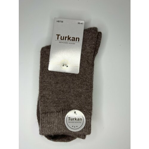 фото Носки turkan, размер 36-41, коричневый