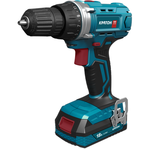 Дрель-шуруповерт аккумуляторная Кратон CD18-OFA SET АКБ 20Ач ЗУ кейс 652900₽