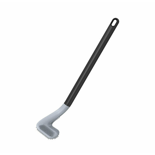 Силиконовая щетка для уборки ванной комнаты ершик для унитаза черный 680₽