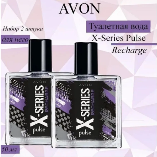 AVON Набор X-Series RECHARGE Туалетная вода для мужчин, 2х50 мл avon туалетная вода x series surf 50 мл 50 г