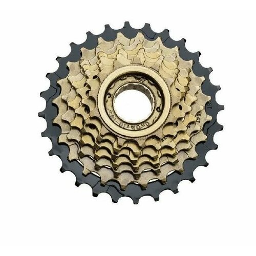 Трещотка индексная 6 скоростей 14-28Т коричневаячерная 990₽