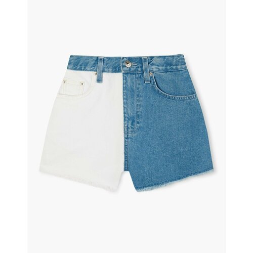 фото Шорты gloria jeans, размер 14-16л/164-170, синий, белый