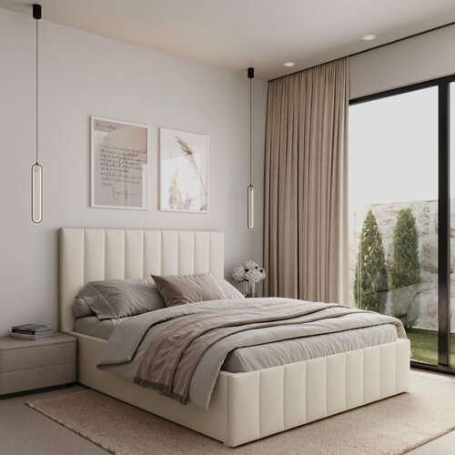 Кровать Амадео 160х200 двуспальная с ортопедическим основанием