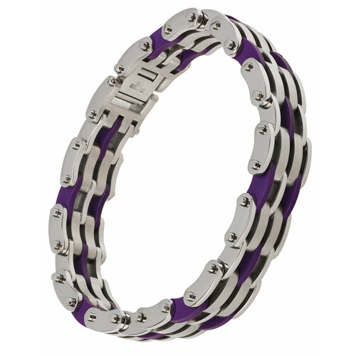 Браслет Colibri Of London, каучук, размер 21 см, серебристый