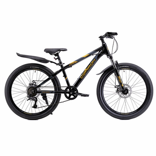 Велосипед горный 24 дюйма подростковый 7-скоростей LTWOO A-2 на рост 135-155см COMIRON REBEL чёрный 1599900₽