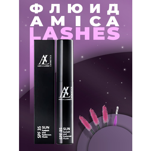 Amica Lashes Солнцезащитный флюид для ресниц и бровей SPF3