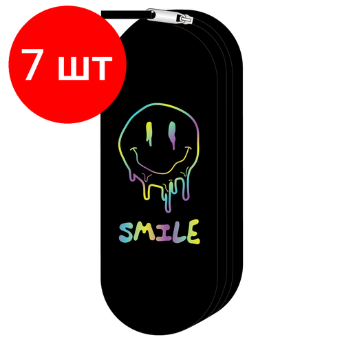 Комплект 7 шт, Пенал 210*80*45 ArtSpace Neon Smile, полиэстер