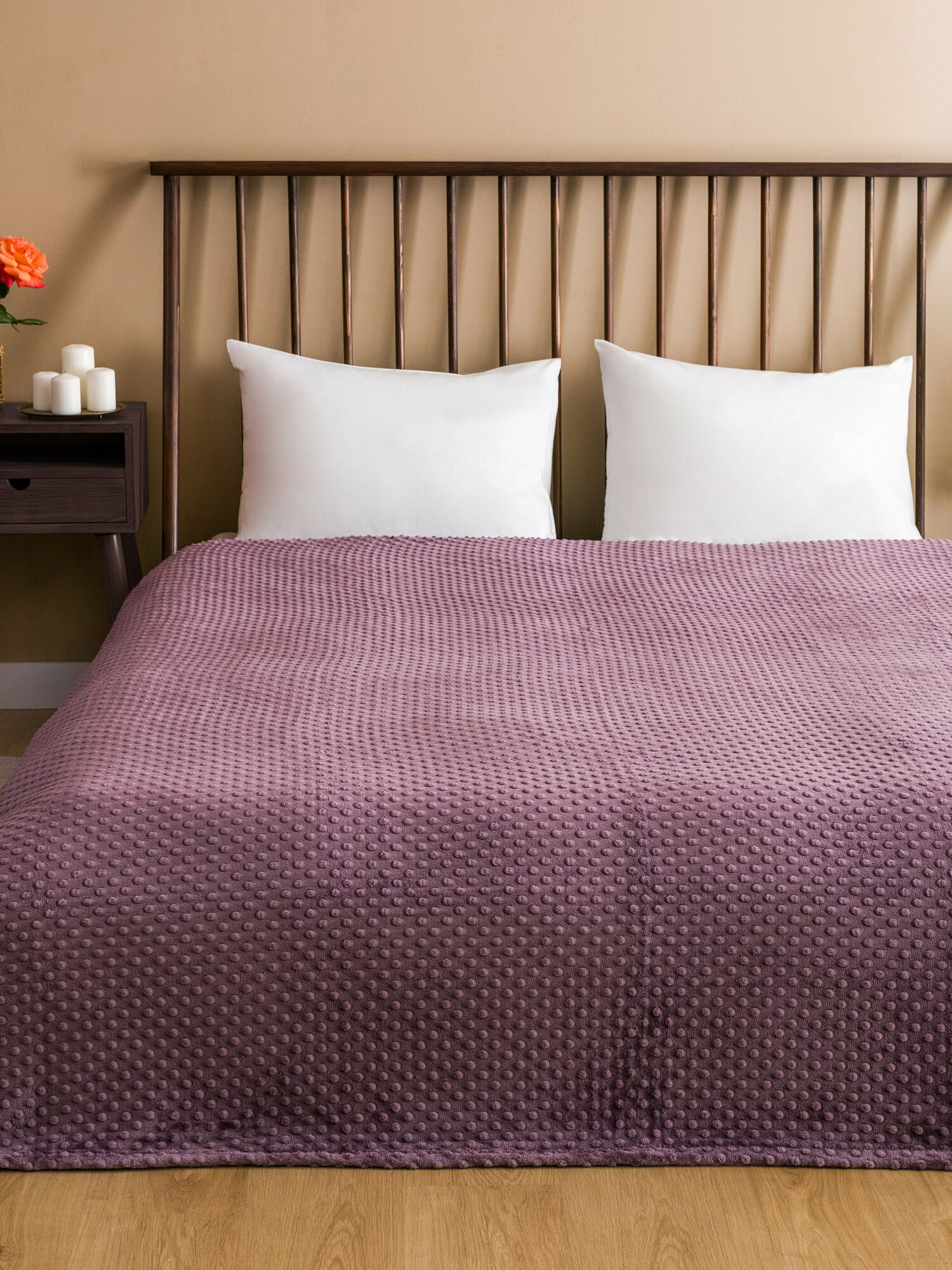 фото Двуспальный плед LC WAIKIKI, фиолетовый, размер 220 X 240