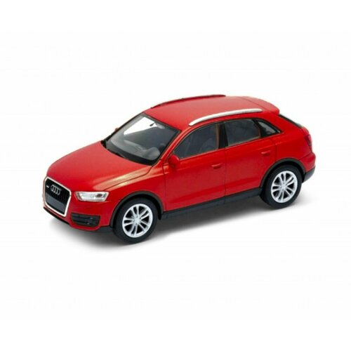 Машинка WELLY 1:38 Audi Q3 Красный пруж. мех. машинка welly 2014 audi tt coupe красный модель машины 1 38 с пружинным механизмом