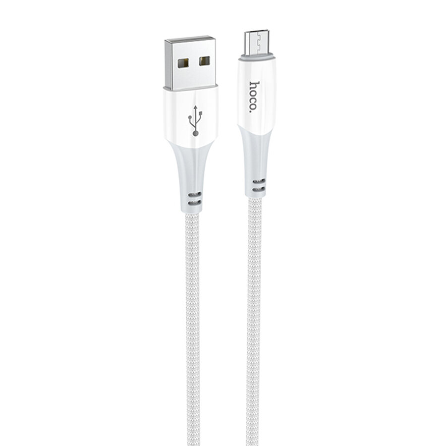 Кабель USB HOCO X70 Ferry USB - MicroUSB, 2.4А, 1 м, белый