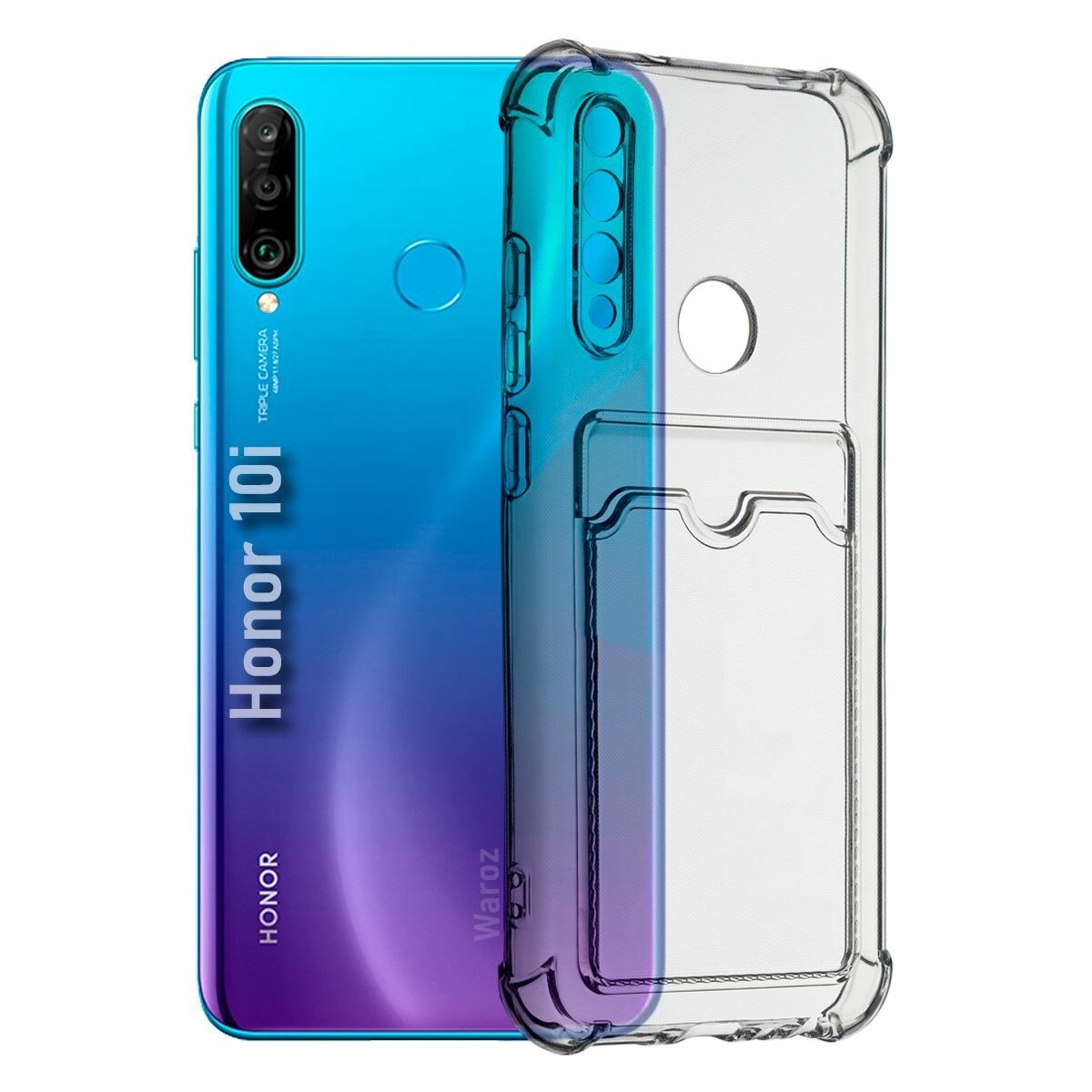 Чехол для смартфона Honor 20i, Honor 10i, 20 Lite с карманом для карты