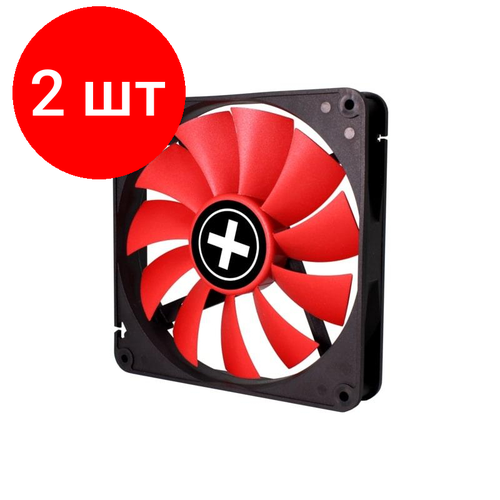 Комплект 2 штук, Вентилятор XILENCE Performance C case fan, XPF140. R. PWM,140mm(XF051) вентилятор для корпуса xilence xpf120 r черный красный