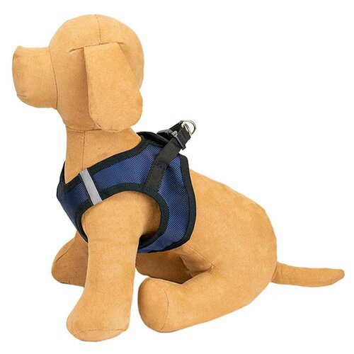 Шлейка для животных ZooM - Кай текстиль трехслойная L обхват груди 34-39 см синяя 1 шт 1439₽