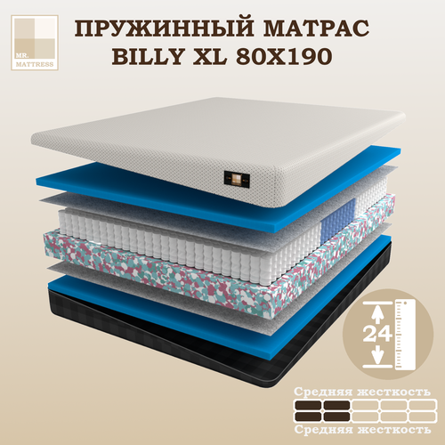 Пружинный матрас Mr.Mattress Billy XL 80x190