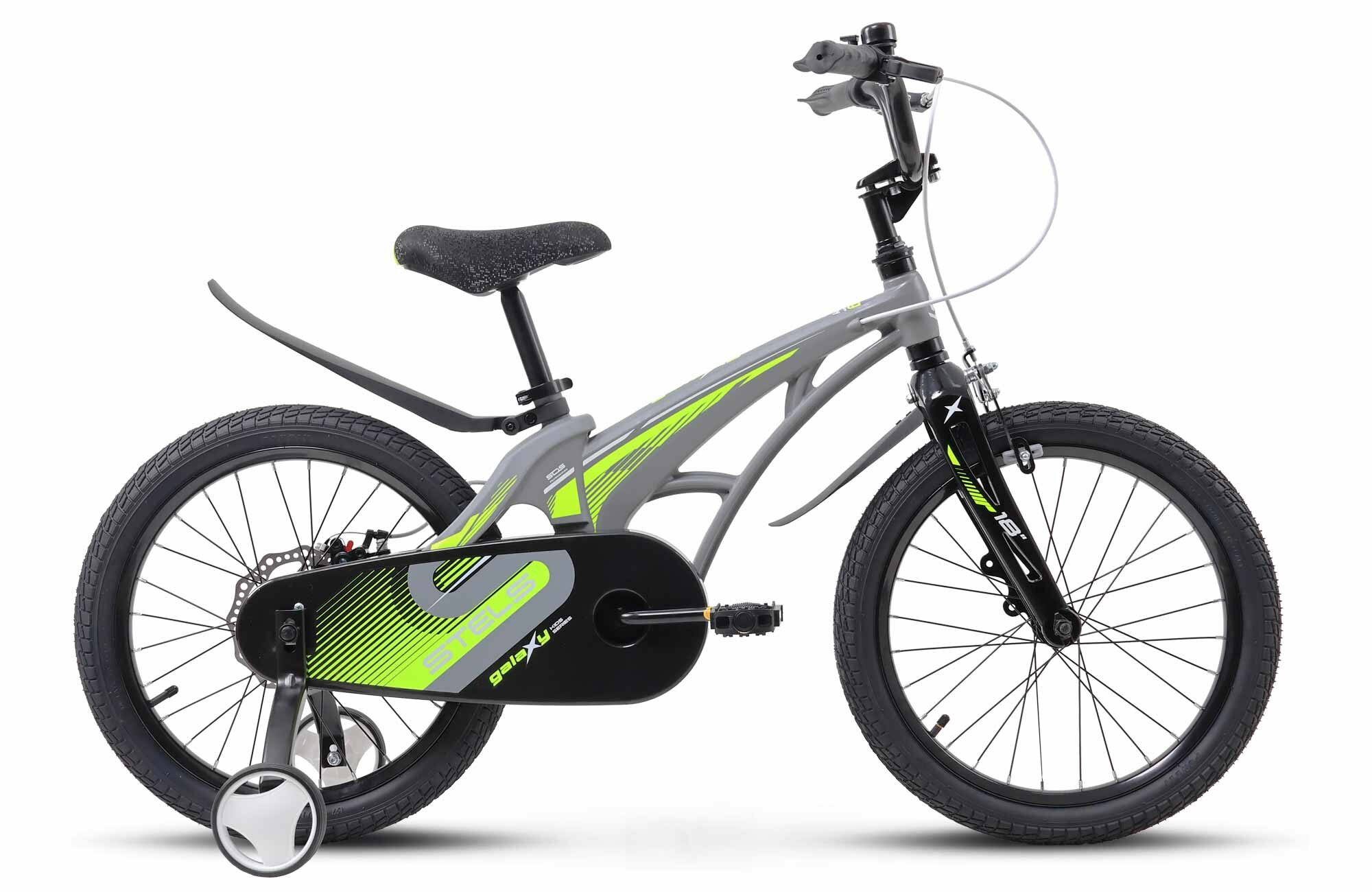 Детский велосипед STELS Galaxy 18 (V010) , рама 9.8, 2024, серый