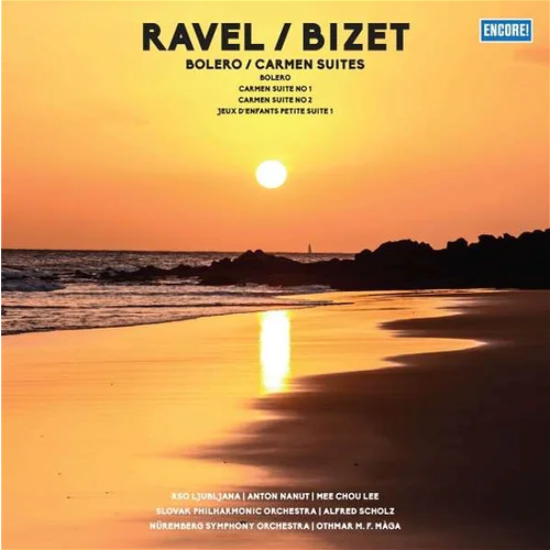 Виниловая пластинка RSO LJUBLJANA - SLOVAK PHILHARMONIC ORCHESTRA - NUREMBERG SYMPHONY ORCHESTRA / RAVEL, BIZET - BOLERO, CARMEN SUITES (1LP)